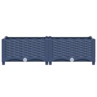 Plantenbak verhoogd 80x40x23 cm polypropyleen - thumbnail