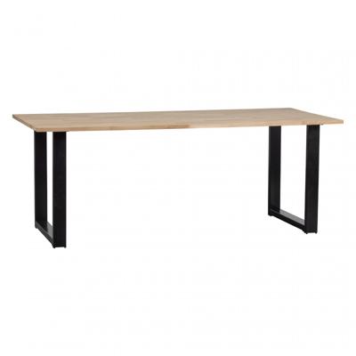 WOOOD Eettafel 'Tablo' met U-poot, 220 x 90cm