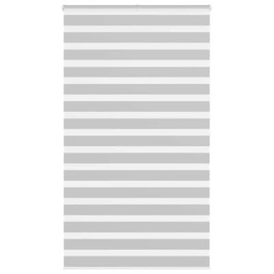 VidaXL Zebra rolgordijn 135x200 cm stofbreedte 130,9 cm lichtgrijs VidaXL Zebra rolgordijn 135x200 cm stofbreedte 130,9 cm lichtgrijs