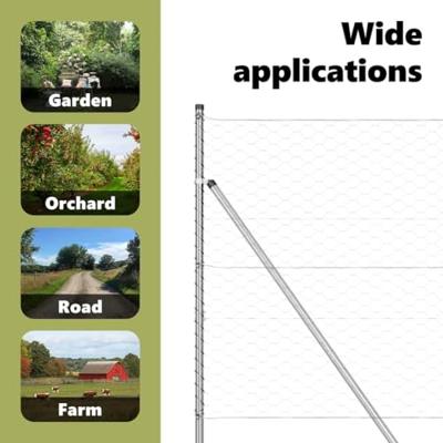 VidaXL Afrasteringspaal zilver 25 x 1,4 m (50 mm gaas) staal