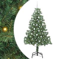 VidaXL Kerstboom met 300 led met standaard groen 210 cm pvc - thumbnail