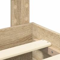 Bedframe met hoofdeinde Sonoma Eiken 200 x 200 cm Bewerkt hout - thumbnail