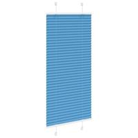 Pliss rolgordijn 65x100 cm stofbreedte 64,4 cm polyester blauw - thumbnail