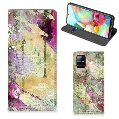 Bookcase Samsung Galaxy A71 Letter Painting