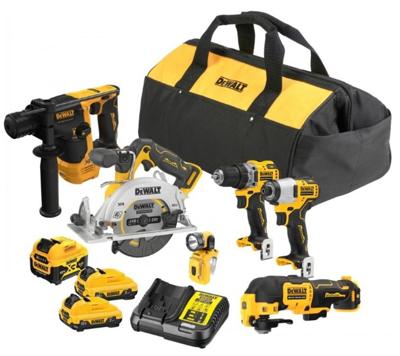 DeWALT DCK611P1D2 Accu combiset 6-delig 12V XR 5.0/2.0Ah in transporttas