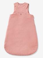 Speciale zomerslaapzak van biologisch katoengaas* MOOIE KAT roze - thumbnail