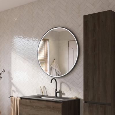 Ben Circulo ronde spiegel met LED verlichting en anti-condens Ø80cm mat zwart