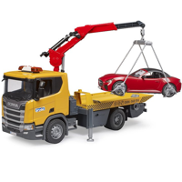 Bruder 03552 Scania Super 560R Takelwagen + Licht en Geluid + Roadster - thumbnail