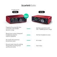 Focusrite Scarlett Solo 4th Gen - 2-kanaals audio-interface - thumbnail