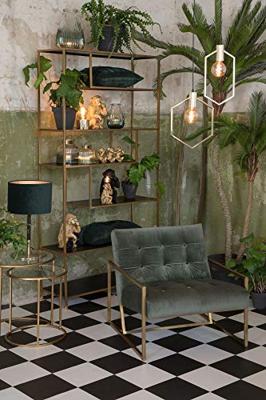 Light & Living Kast 'Ylaya' open, mat zwart-goud