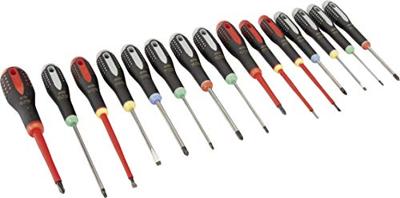 Bahco Schroevendraaierset XXL ERGO™ - Sleuf/Pozidriv/Philips/TORX® - 15-delig - BE-9877
