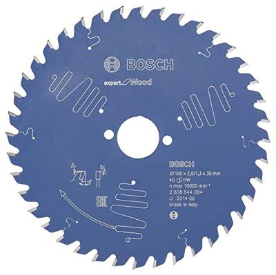 Bosch Accessoires Cirkelzaagblad expert for Wood 190x30x2/1.3x40 T - 2608644084 Bosch Accessoires Cirkelzaagblad expert for Wood 190x30x2/1.3x40 T - 2608644084