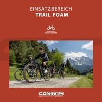 CONTEC handvatten "trail foam" ct grips trail foam 129 mm, black - thumbnail