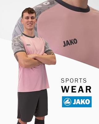 JAKO 4224 Shirt Iconic Km - Dusky Pink/Zachtgrijs/Antra Light - XL