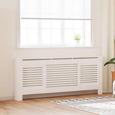 VidaXL Radiatorombouw 205 cm mdf wit