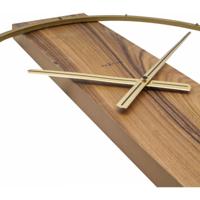 Wandklok - 50,8 x 58,2 x 4,3 cm - Hout/Staal - thumbnail