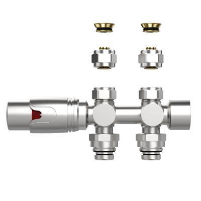 Radiatorkraan BWS Thermostatisch Muur- en Vloeraansluiting 1/2MX16/2 M30 Geborsteld RVS Radiatorkraan BWS Thermostatisch Muur- en Vloeraansluiting 1/2MX16/2 M30 Geborsteld RVS