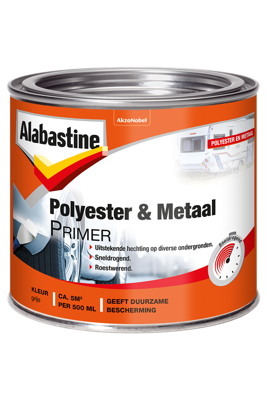 Alabastine Polyesterplamuur met Primer | Grijs | 250ml - 5944044