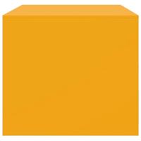 Salontafel 67x50x44 cm staal geel - thumbnail