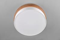 Trio Ø 50cm plafondlampSeasons hout met wit - 611500301 - thumbnail