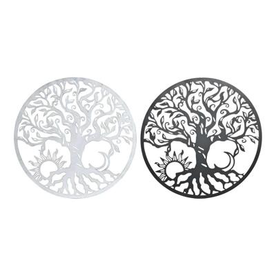 Wanddecoratie DKD Home Decor Zwart Metaal Wit Indiaas Maan (2 Stuks) (60 x 1 x 60 cm) Wanddecoratie DKD Home Decor Zwart Metaal Wit Indiaas Maan (2 Stuks) (60 x 1 x 60 cm)