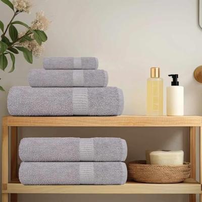 VidaXL Gastendoekjes 4 st 30x50 cm 360 g/m² 100% katoen grijs