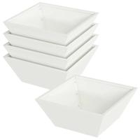 Tuin Kom Plantenbak 5 pcs Wit 40 x 40 x 15 cm Staal - thumbnail