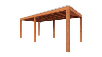 Trendhout Overkapping Palermo 600x310 cm- Plat dak- Hout- Trendhout Trendhout Overkapping Palermo 600x310 cm- Plat dak- Hout- Trendhout