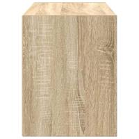 Kast met 2 lades 60x31x40 cm bewerkt hout sonoma eikenkleur - thumbnail