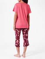 Schiesser Schiesser Pyjama 3/4, korte mouw plum 176982 36/S - thumbnail