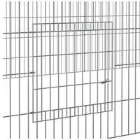 Konijnenkooi met 4 panelen 433x109x54 cm gegalvaniseerd ijzer - thumbnail