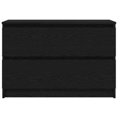 Tv-meubel 80x35x54 cm spaanplaat zwart