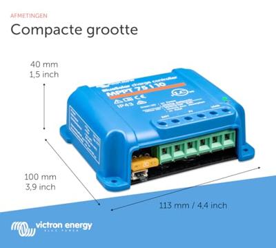 Victron Energy Laadregelaar voor zonne-energie MPPT 12 V, 24 V 10 A Victron Energy Laadregelaar voor zonne-energie MPPT 12 V, 24 V 10 A