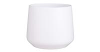 Mica Decorations Bloempot - wit - mat - keramiek - 21 x 18 cm - thumbnail