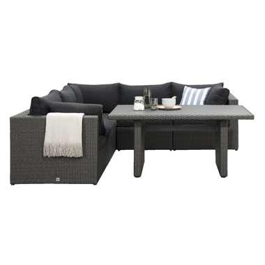 Le Sud loungeset Lecce met diningtable- 6-delig