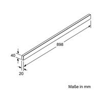 Bosch DSZ4986 zwarte greeplijst 90 cm - thumbnail