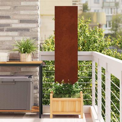 VidaXL Tuin privacy screen fretwerk roestig 32 x 140 cm cortenstaal