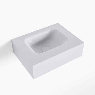 MONDIAZ LEX Cale vrijhangende solid surface wastafel 40cm. Positie wasbak midden