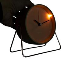 NeXtime NE-5240RZ Wekker Berlin 14x13 cm Champagne/Metaal - thumbnail