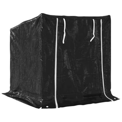 Haardhoutrek met regenhoes 101x61x110,5 cm gegalvaniseerd staal Haardhoutrek met regenhoes 101x61x110,5 cm gegalvaniseerd staal