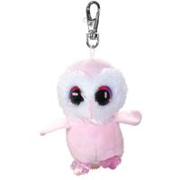 Lumo Stars sleutelhanger Lumo Owl Pöllö met clip roze 8,5 cm - thumbnail