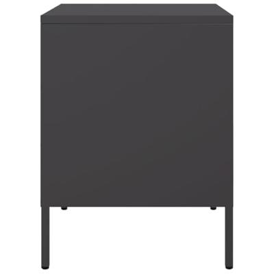 Nachtkastje 36x39x50,5 cm staal zwart
