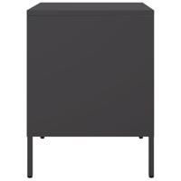 Nachtkastje 36x39x50,5 cm staal zwart - thumbnail