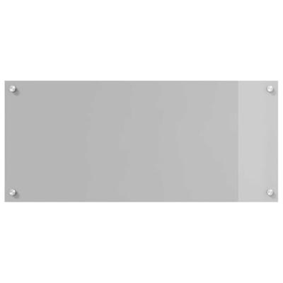VidaXL Keuken spatscherm lichtgrijs 90 x 40 cm gehard glas