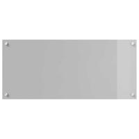 VidaXL Keuken spatscherm lichtgrijs 90 x 40 cm gehard glas - thumbnail