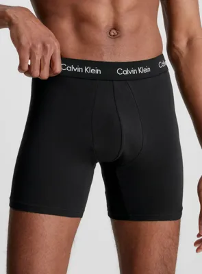 Calvin Klein 3-Pack Heren Boxershorts - Boxer Brief Black - Katoenen mannen boxers - Lange pijpjes - Calvin Klein underwear