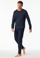 Schiesser Schiesser Heren Pyjama Long nightblue 183173 56/XXL - thumbnail