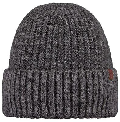 Barts Wyon Beanie Muts Heren Dark Heather one size Barts Wyon Beanie Muts Heren Dark Heather one size