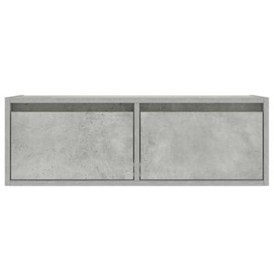 Tv-meubel met LED-verlichting 75x35,5x25 cm betongrijs