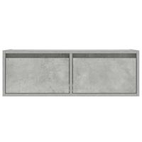 Tv-meubel met LED-verlichting 75x35,5x25 cm betongrijs - thumbnail